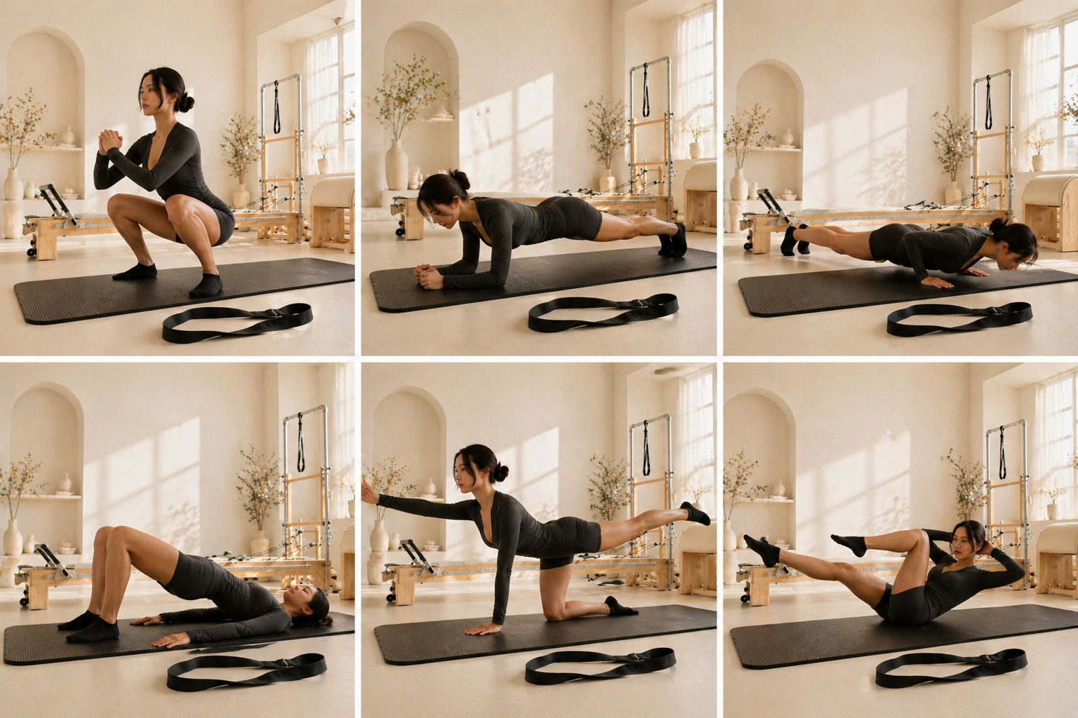 Premium NBR Yoga Mat Set with Carrying Strap